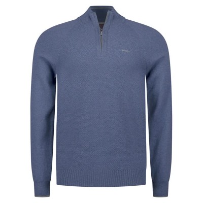 блуза,мъжки,пуловери,дамски,пуловери,nza,new,zealand,26an429,half,zip,sweater,blue,(spring,blue,melange)