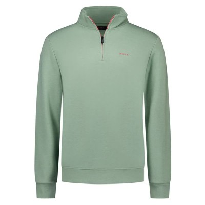 блуза,мъжки,пуловери,nza,new,zealand,26bn301,half,zip,sweatshirt,green,(dewy,green,melange)