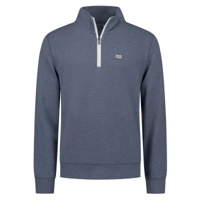 блуза,мъжки,пуловери,nza,new,zealand,26bn308,half,zip,sweatshirt,blue,(shadow,navy,melange)