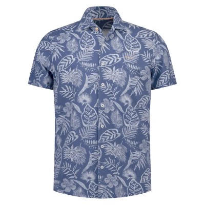 риза,с,къс,ръкав,дамски,ризи,мъжки,ризи,nza,new,zealand,26cn586s,short,sleeve,shirt,blue,(navy,sky)