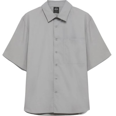 риза,с,къс,ръкав,дамски,ризи,мъжки,ризи,oakley,echo,rise,short,sleeve,shirt,grey,(cement)