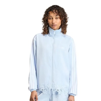блуза,дамски,блузи,adidas,originals,satin,lace,firebird,loose,full,zip,sweatshirt,blue,(crystal,sky)