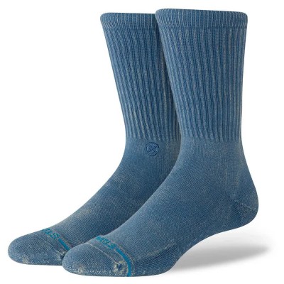 чорапи,мъжки,чорапи,дамски,чорапи,stance,icon,dyed,crew,socks,blue,(seablue)
