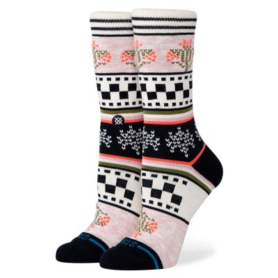 чорапи,дамски,чорапи,stance,winter,bloom,crew,socks,multicolor,(lilac)