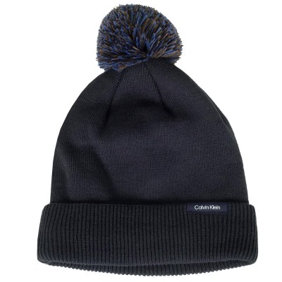 шапка,всички,шапки,calvin,klein,golf,linden,bobble,beanie,blue,(navy)