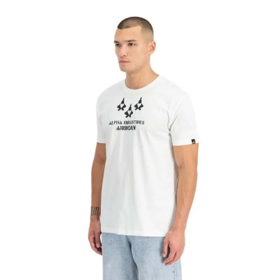 тениска,мъжки,тениски,дамски,тениски,alpha,industries,airborn,short,sleeve,t,shirt,white,(white)