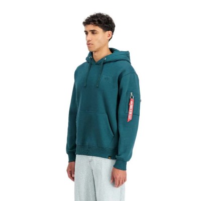 суичър,мъжки,пуловери,alpha,industries,back,print,hoodie,blue,(deep,petrol)