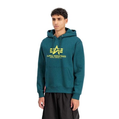 суичър,мъжки,пуловери,alpha,industries,basic,hoodie,blue,(deep,petrol)