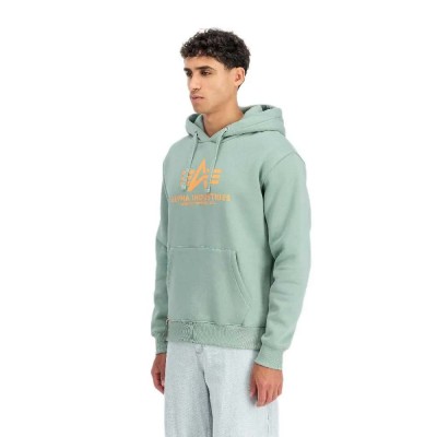 суичър,мъжки,пуловери,alpha,industries,basic,hoodie,green,(frost,green)