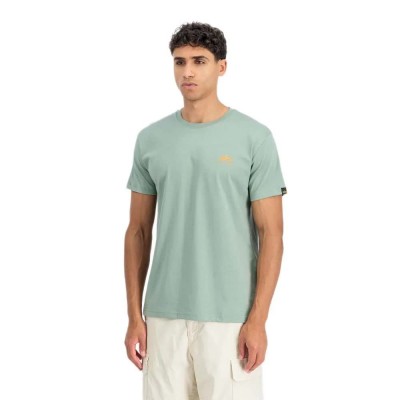 тениска,мъжки,тениски,дамски,тениски,alpha,industries,basic,small,logo,short,sleeve,t,shirt,green,(frost,green)