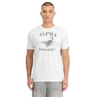 тениска,мъжки,тениски,дамски,тениски,alpha,industries,scorpion,short,sleeve,t,shirt,white,(white)