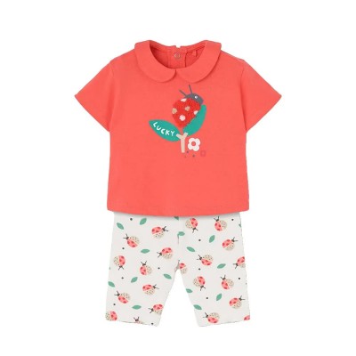 детски,екипи,boboli,113016,short,sleeve,set,white,orange,(geranium)