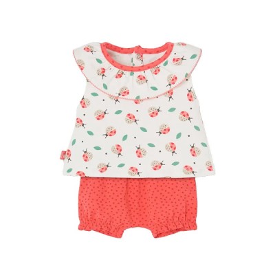 детски,екипи,boboli,113072,sleeveless,set,red,white,(ladybug,print)