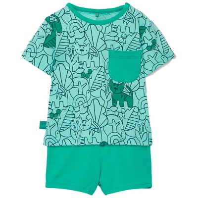 детски,екипи,детски,облекла,за,момчета,boboli,233053,set,green,(animal,print,profiles)