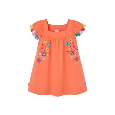 рокля,дамски,поли,и,рокли,boboli,313164,sleeveless,dress,orange,(tangerine)