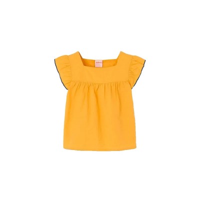 риза,с,къс,ръкав,дамски,ризи,мъжки,ризи,boboli,343044,short,sleeve,shirt,yellow,(yema)