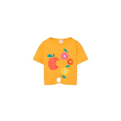 тениска,мъжки,тениски,дамски,тениски,boboli,343099,short,sleeve,t,shirt,yellow,(yema)