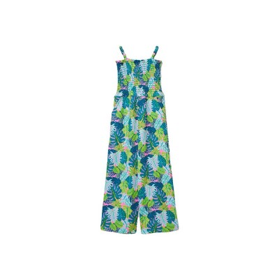 гащеризон,детски,облекла,за,момичета,boboli,413031,sleeveless,jumpsuit,green,blue,(palms,print)
