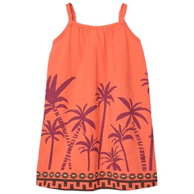 рокля,дамски,поли,и,рокли,boboli,433099,sleeveless,dress,orange,(peach)