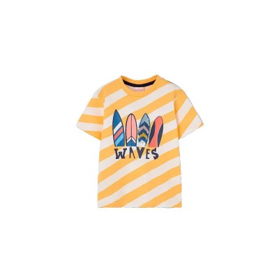 тениска,мъжки,тениски,дамски,тениски,boboli,503064,short,sleeve,t,shirt,yellow,(yellow,diagonal,list)