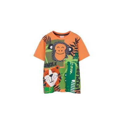 тениска,мъжки,тениски,дамски,тениски,boboli,513100,short,sleeve,t,shirt,orange,(pumpkin)