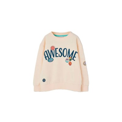блуза,детски,блузи,boboli,523000,sweatshirt,beige,(raw)