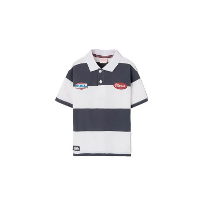 дамски,блузи,с,яка,мъжки,блузи,с,яка,boboli,603054,short,sleeve,polo,white,(bicolor,list)