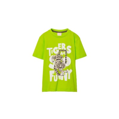 тениска,мъжки,тениски,дамски,тениски,boboli,623034,short,sleeve,t,shirt,green,yellow,(lime)