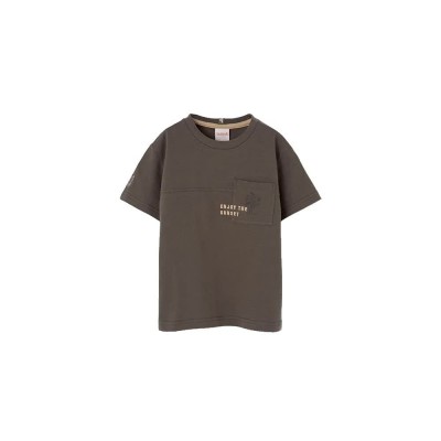 тениска,мъжки,тениски,дамски,тениски,boboli,623089,short,sleeve,t,shirt,brown,(brown)