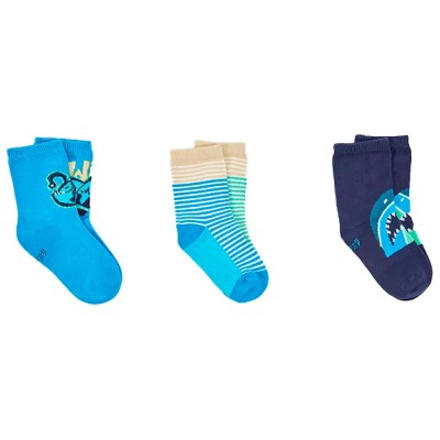 чорапи,мъжки,чорапи,дамски,чорапи,boboli,693075,socks,3,pairs,blue,(canard)