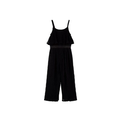 гащеризон,детски,облекла,за,момичета,boboli,783109,sleeveless,jumpsuit,black,(black)