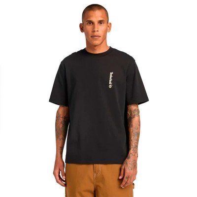 тениска,мъжки,тениски,дамски,тениски,timberland,oval,logo,short,sleeve,t,shirt,black,(white)