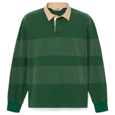 дамски,блузи,с,яка,мъжки,блузи,с,яка,timberland,striped,rugby,long,sleeve,polo,green,(pineneedle)