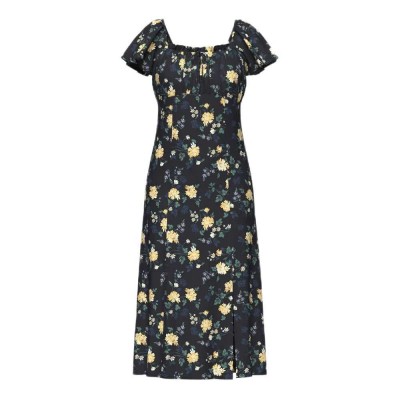 рокля,дамски,поли,и,рокли,levi´s,®,amara,column,flutter,sleeveless,midi,dress,black,(sheila,floral,v4,cornsilk)