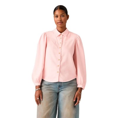 дамски,ризи,мъжки,ризи,levi´s,®,journey,western,shirt,pink,(crystal,pink)