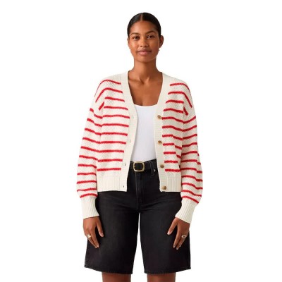 жилетка,мъжки,пуловери,дамски,пуловери,levi´s,®,snowflake,cardigan,white,(susanne,stripe,tofu)