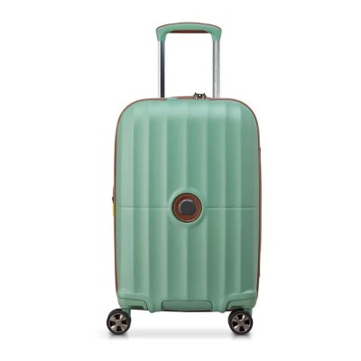 куфари,delsey,carrousel,2,expandable,55,cm,38l,trolley,bag,green,(green,sauce)