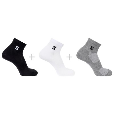 чорапи,мъжки,чорапи,дамски,чорапи,salomon,everyday,lite,quarter,socks,3,units,multicolor,(black,white,frost,gray)