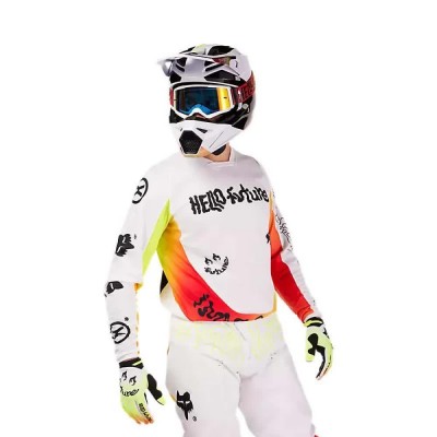 блуза,с,дълъг,ръкав,мъжки,тениски,дамски,тениски,fox,racing,180,hello,future,long,sleeve,jersey,white,(white)