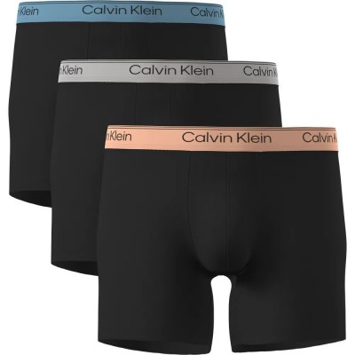 боксерки,мъжко,бельо,calvin,klein,lv00nb4410,brief,boxers,3,units,black,(black,bodies,w,gulf,blue,light,cas)