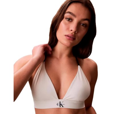дамски,бански,костюми,calvin,klein,lv00q61225,triangle,bikini,top,white,(tofu)