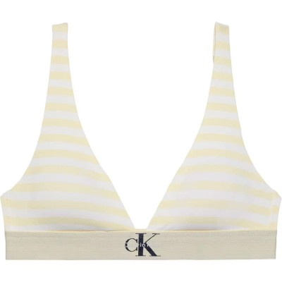 дамско,бельо,дамски,бикини,и,танкини,calvin,klein,lv00qf8703,triangle,bra,yellow,(cent,stripe,anise,flower)