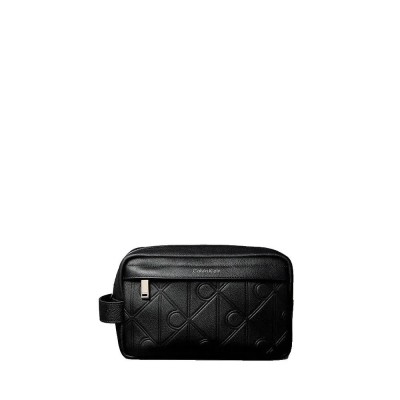 несесер,тоалетни,принадлежности,calvin,klein,xl,emblem,aop,emboss,wash,bag,black,(black)