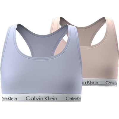детско,бельо,calvin,klein,jeans,g80g800742,sports,bra,2,units,blue,pink,(heavenlyiris,silverpeony)
