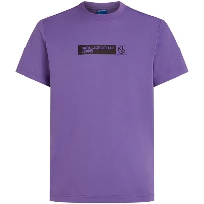 тениска,мъжки,тениски,дамски,тениски,karl,lagerfeld,jeans,a1m17112,slim,graphic,short,sleeve,t,shirt,purple,(veronica)