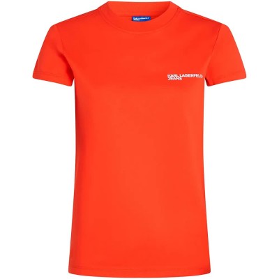 тениска,мъжки,тениски,дамски,тениски,karl,lagerfeld,jeans,a1w17004,short,sleeve,t,shirt,orange,(grenadine)