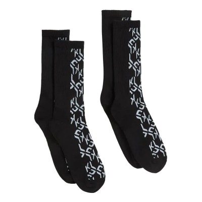 чорапи,мъжки,чорапи,karl,lagerfeld,jeans,b1m47029,long,socks,2,pairs,black,(klj,standard,monogram,blk)