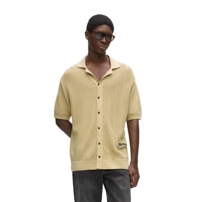 дънки,дамски,блузи,с,яка,мъжки,блузи,с,яка,karl,lagerfeld,jeans,b2m18028,short,sleeve,polo,yellow,(pale,khaki)