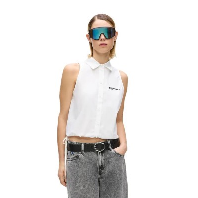 дънки,дамски,ризи,мъжки,ризи,karl,lagerfeld,jeans,b2w11020,sleeveless,shirt,white,(white)