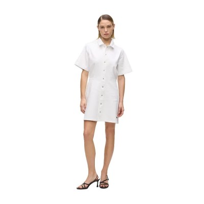 рокля,дамски,поли,и,рокли,karl,lagerfeld,jeans,b2w13056,short,sleeve,short,dress,white,(white,denim)